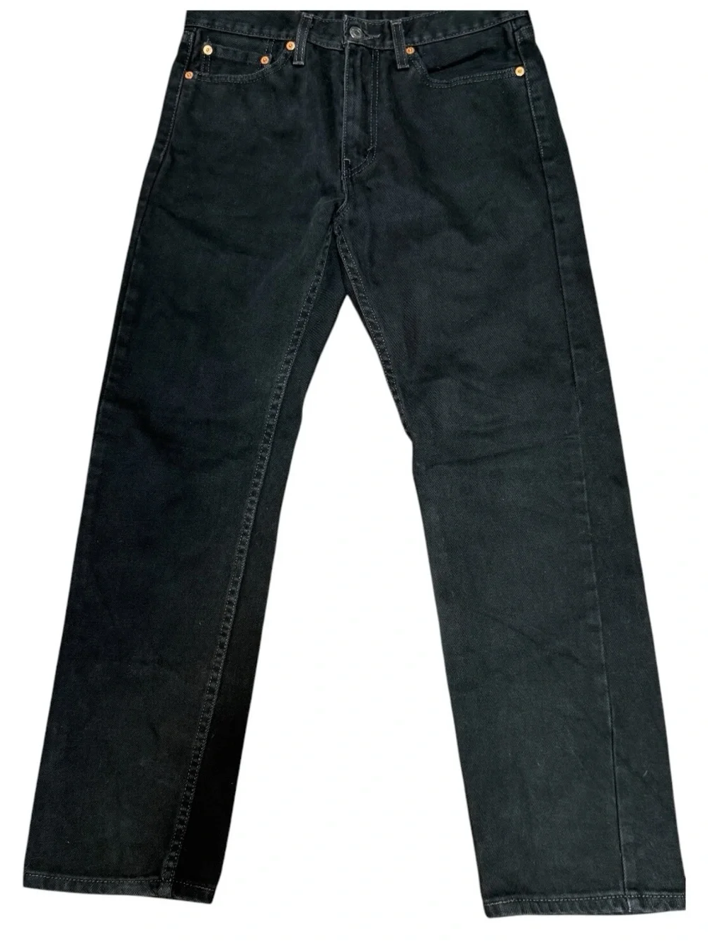 Levi’s 505 Black Denim Men’s W30 L30 Straight Classic Americana Streetwear NWOT